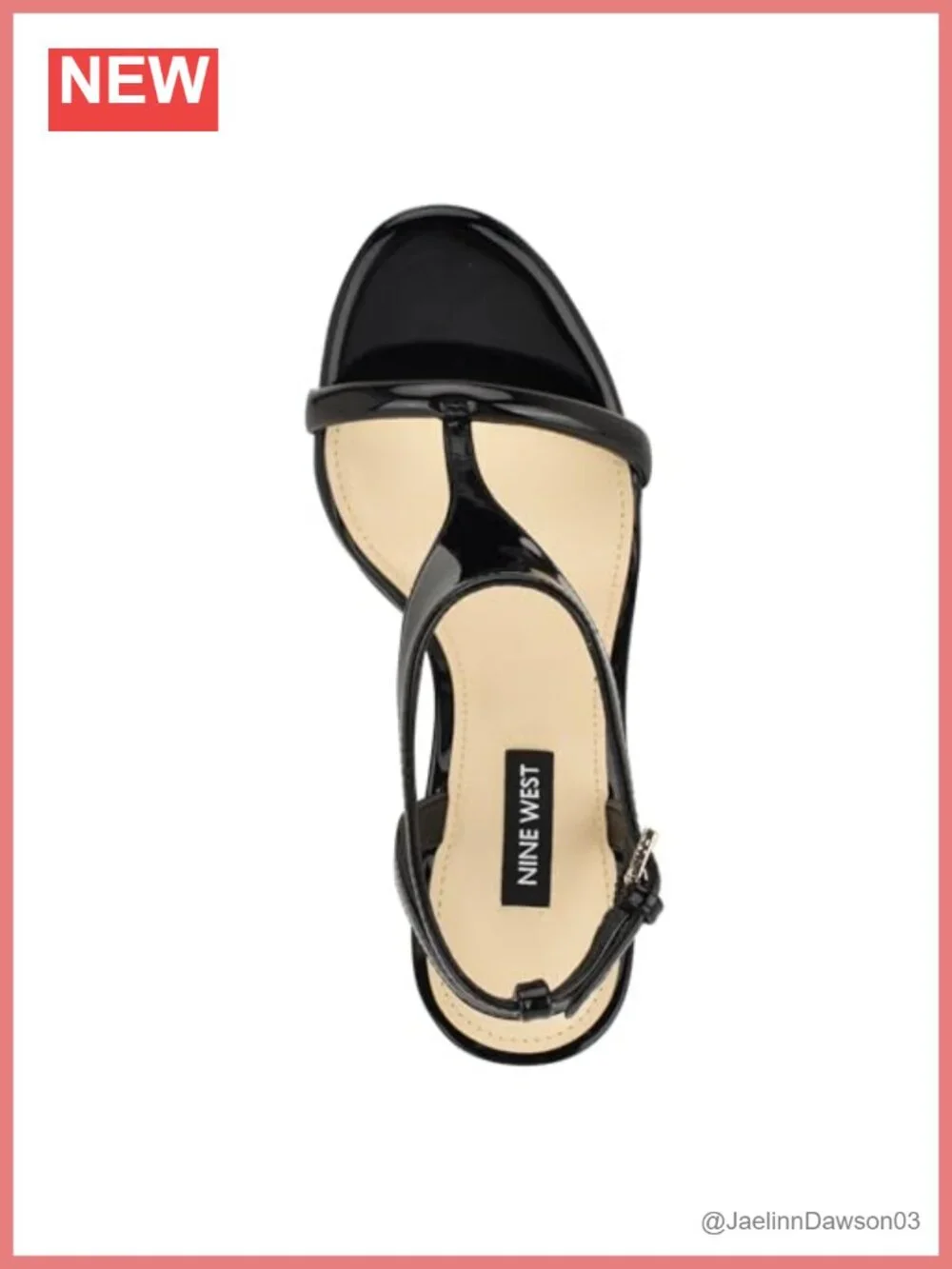 Faux Patent Leather Stiletto Heeled Sandals Open Toe Adjustable Ankle Strap